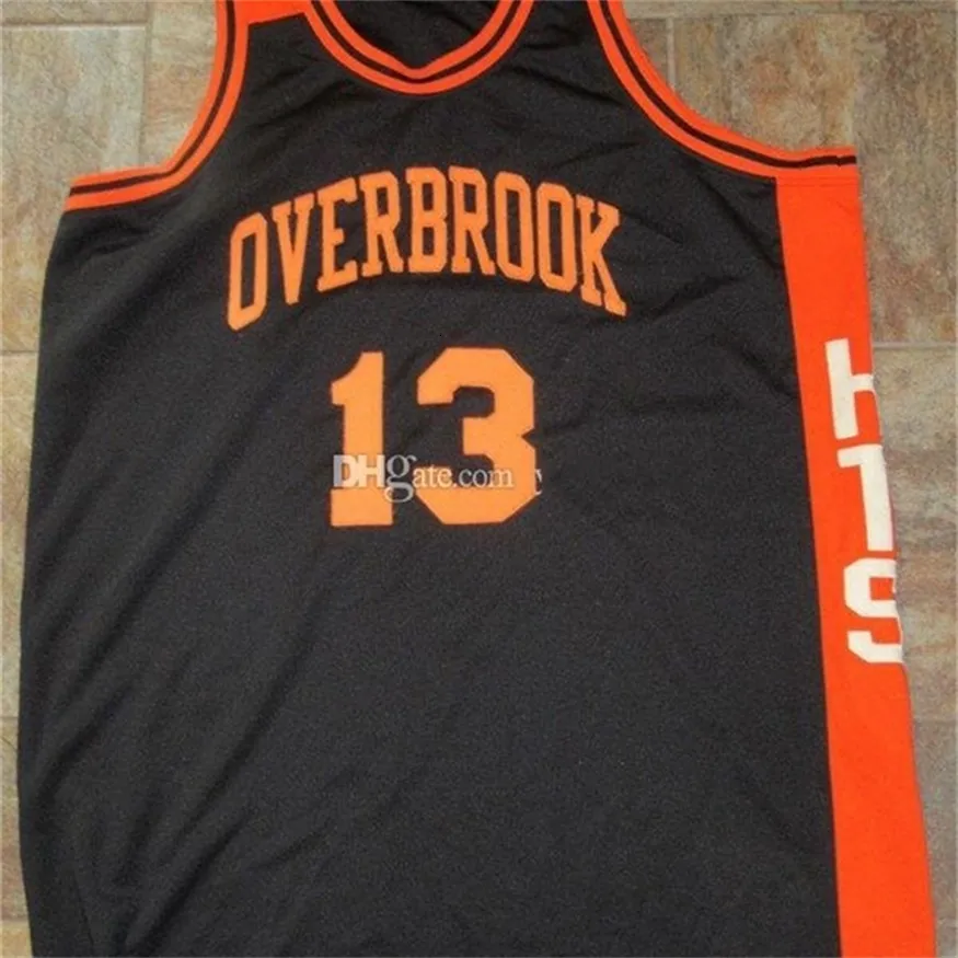 Nikivip Wilt Chamberlain 13 Overbrook High School HTS HTS Lendários Jogos Retro Basquete Retro Costura de Número Costumado masculino Jerseys