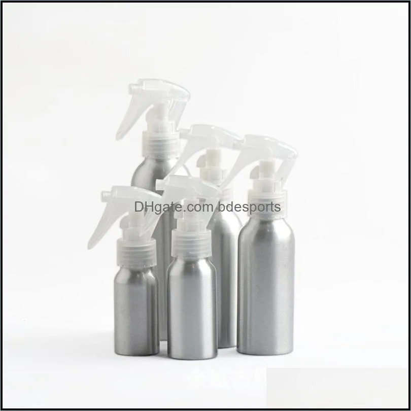 Flytande tvål dispenser badrumstillbehör bad hem trädgård 30/50/120/150/250 ml aluminiumvattning flaskmöss spray flaskor fin dimma
