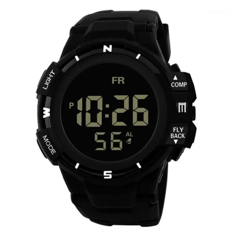 손목 시계 2022 럭셔리 남성 아날로그 디지털 군대 스포츠 LED 방수 손목 시계 릴로고 마스 쿨 리노 스마트