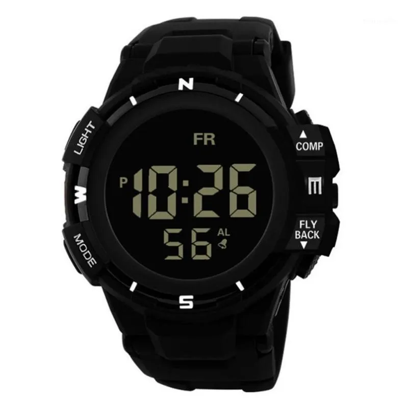 Orologi da polso 2022 Luxury Men Analog Digital Army Sport LED Orologio da polso impermeabile Relogio Masculino Smart