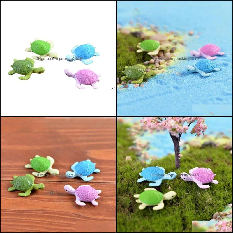 cute tortoise sea turtle ecological bottle ornaments seaview decoration moss terrarium micro landscape accessories fairy garden