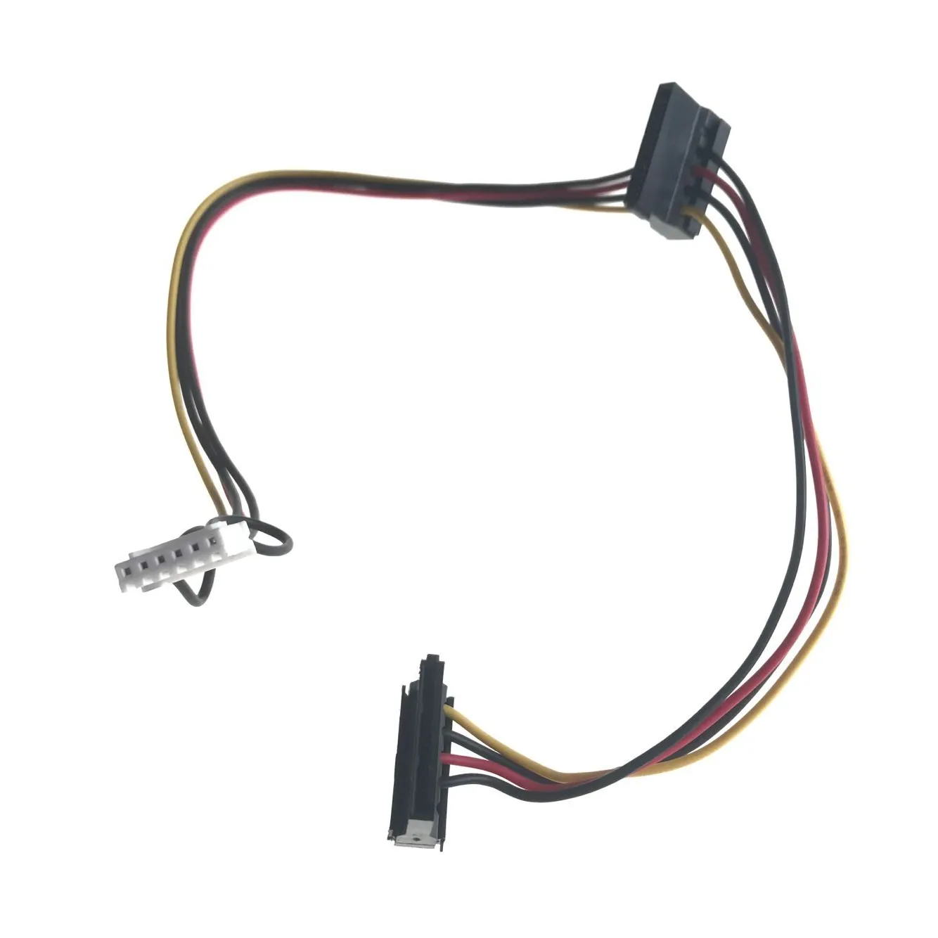 Conector de cabo de soquete de alimentação de 6 pinos para HDD SATA de 2 portas para placa-mãe de computador Acer Nitro N50-610 Disco Duro ATX PSU