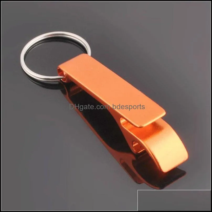 Portable 4 in 1 Bottle Opener Key Ring Chain Keyring Keychain Metal Beer Bar Tool Claw Gift