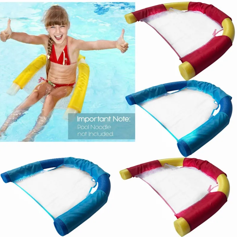 Rör Flodable Water Sport Party Kids Bed Seat Pool Accessories Floating Swimming Pool Ring Chair Hammock Lounge för sommaren