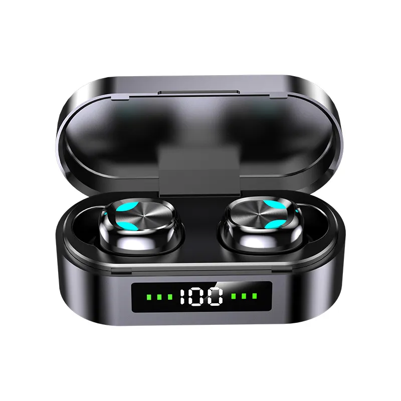 Mini Earbuds S10 TWS bezprzewodowe słuchawki Bluetooth Hałas Anulujące słuchawki Digital Dotknij HiFi Stereo HD Call Call Saolle