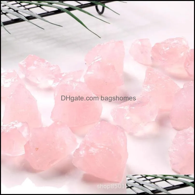 holiday gift 100g natural raw pink rose quartz crystal rough stone specimen for tumbling polishing wicca reiki healing zwl767