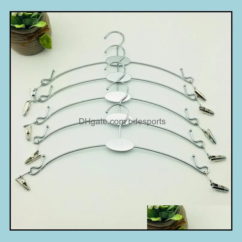 300pcs Colored Metal Lingerie Hanger With Clip , Bra Hanger and Underwear Briefs Underpant Display Hangers SN604