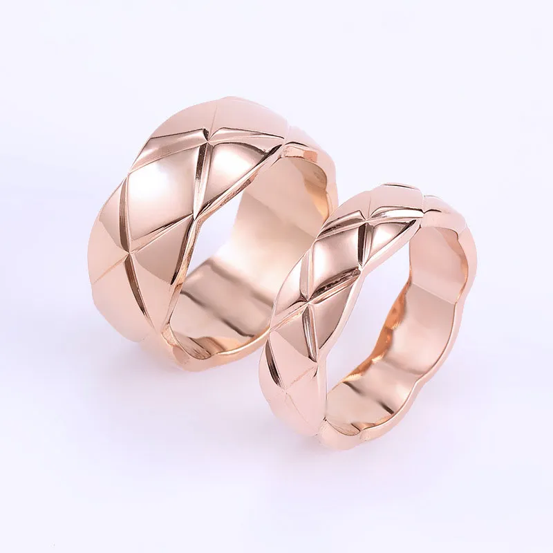 Anel de abacaxi feminino de ouro rosa aço inoxidável moda casal estilo zircão de dia dos namorados Dias de Natal para acessórios para mulheres por atacado