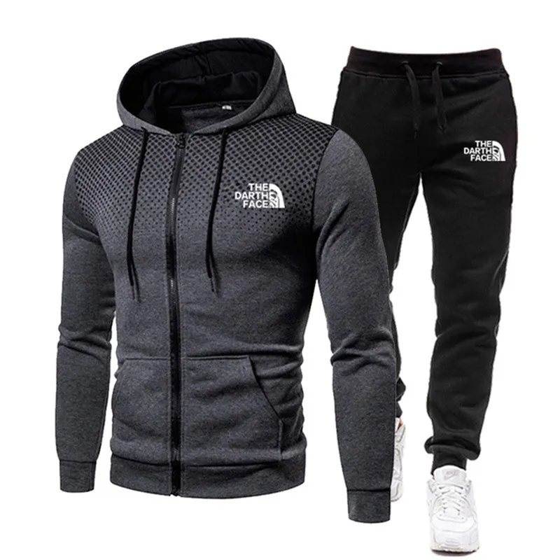 Survêtement d'automne Et d'hiver pour Hommes avec Poche Décontracté à  Manches Longues Pull à Capuche Pantalon Survêtement D'extérieur Ensembles Jogging  Homme Ensemble Pour L'Automne et L'Hiver : : Mode