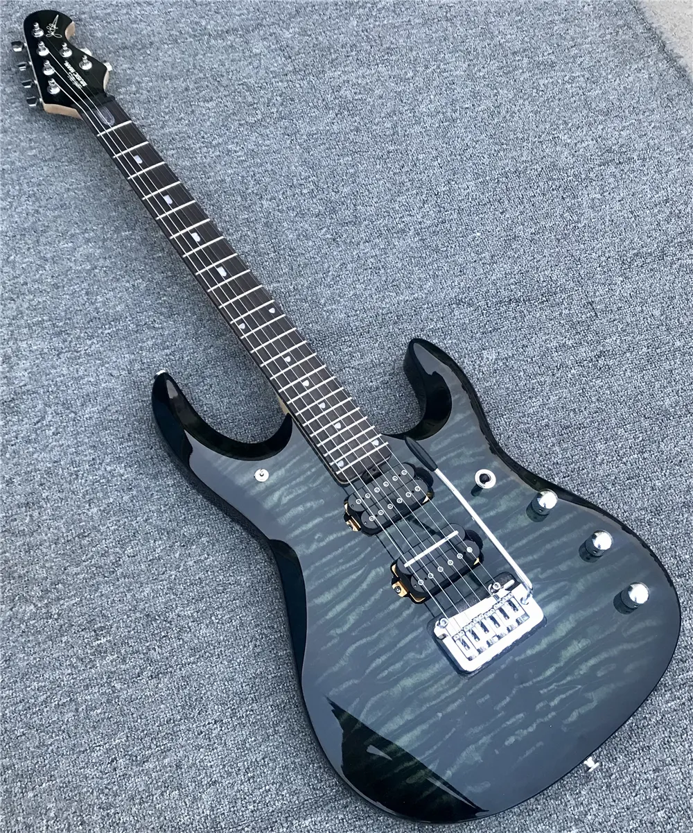 Top Quality Transparent Black And Green Music Man JP6 Carbon Fiber Electric Guitar With Custom Signature 6 Strings Bolt On Neck And John Petrucci Signature From Ksgseller 234.78 DHgate.Com