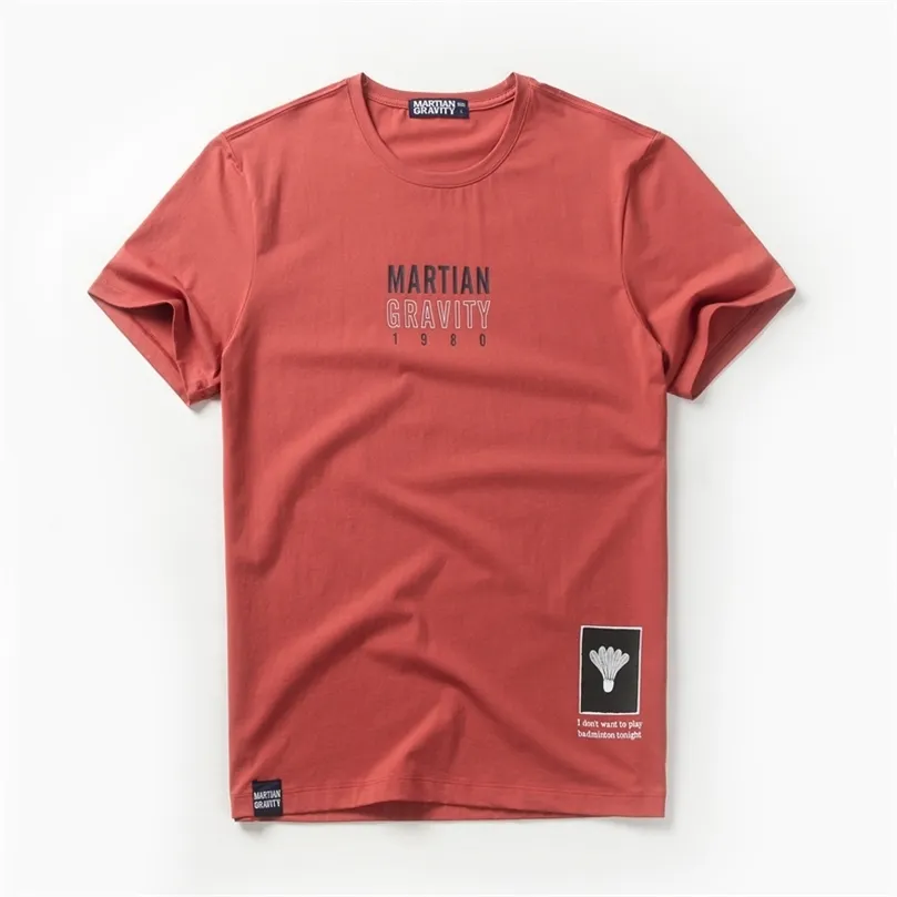 „Letter” Mężczyzn Mężczyzn Tarczyka swoboda luźna men men tshirt krótkie rękawie Tshirt Cottonspandex Mężczyzna letnie koszulki MG22206 220607