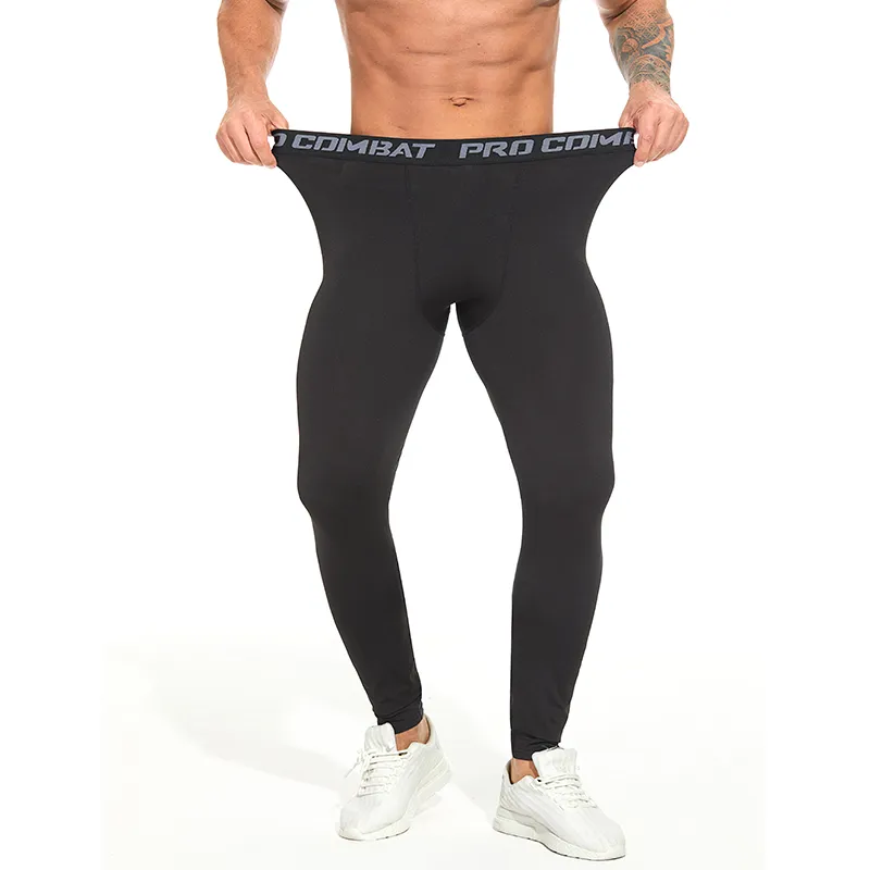 Mens Compression Leggings Running Gym 3XL Tights Basketball For