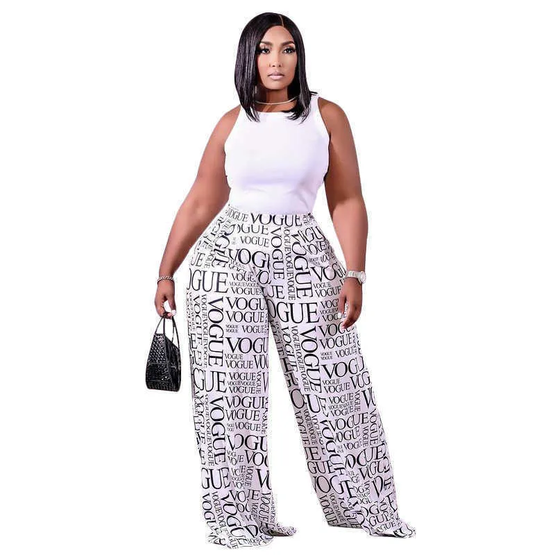 Women Plus Size Casual Loose Plus Size Palazzo Pants Wide Leg Pant