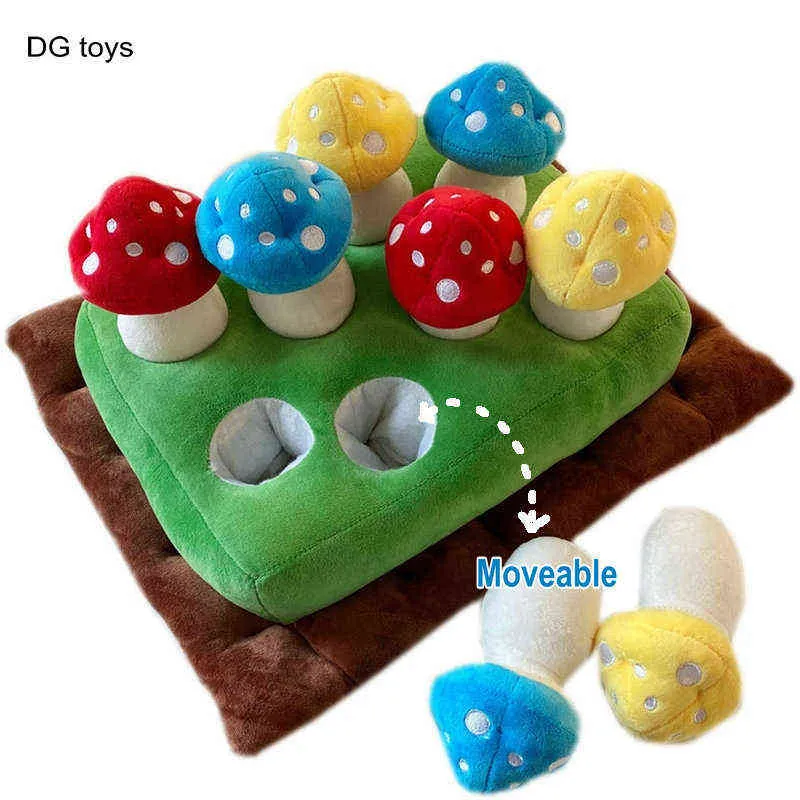 Mushroom Picking Game Baby Educational Toys Pick Off Pcs Mushrooms In Glass Floor Creative Hugs For Children J220704