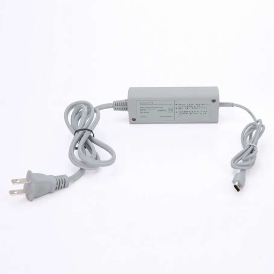 Adattatore per caricabatterie CA con spina EU US per Nintendo Wii U Gamepad Controller Joystick 100-240 V Alimentatore da parete per WiiU Pad