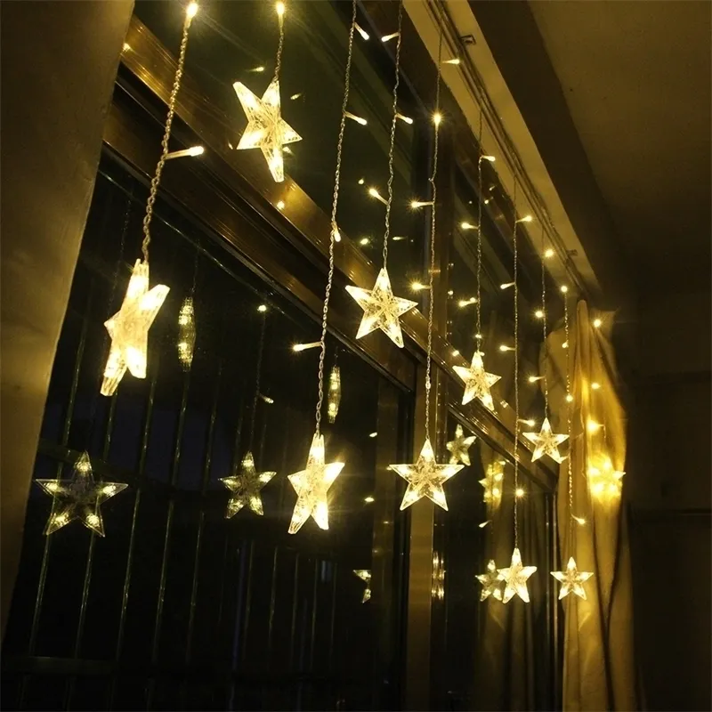 2M Star Fairy Lights Christmas String Garland LED Gardin WeddingHomePartygardenBirthday Decoration Lighting Y200603