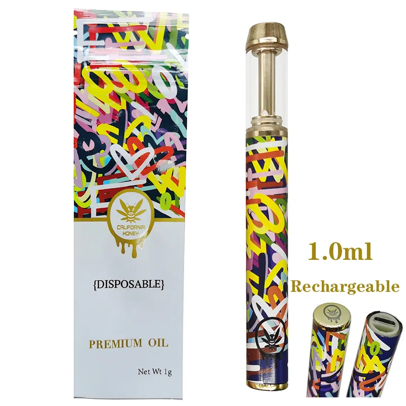 Disposable Vapes Pen California Honey E Cigarette 1.0ml Starter Kit