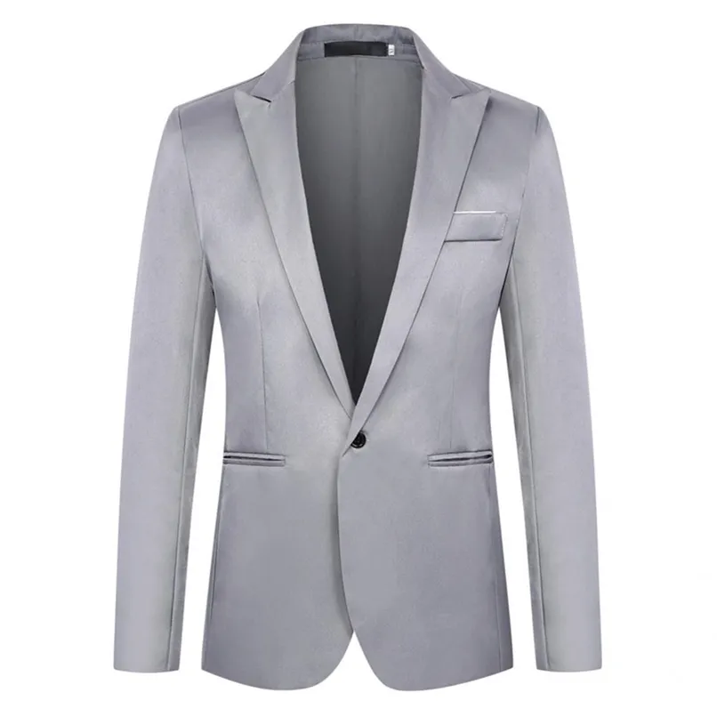 Classic Suit Coat Classic Type Long Sleeve Formal Blazer Single Button Lapel Suit Jacket 220812
