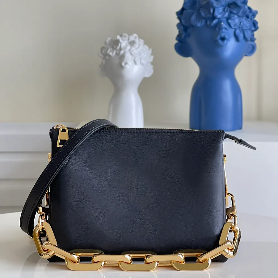 Designerkedjespåsar 10A Mirror Quality Luxury Shoulder Bag Äkta läderkroppsväskor med låda L051