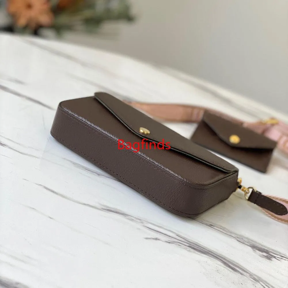 Woman Luxurys Designers Cross Body Bag Women Shoulder Bags 2pcs Multiple Corn Purse Card Holder Top Quality Fashion Classic Handbags Genuine Leather Sacs