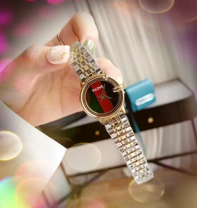 Élégant Or Rose Bracelet En Acier Inoxydable Montre 37mm Mode Populaire Femmes Montres À Quartz Hip Hop Simple Designer Dames Horloge
