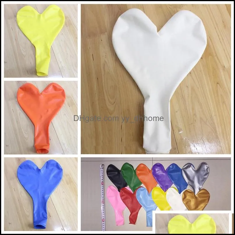 thicken large 36 inch heart shaped latex balloon wedding birthday party decoration love latex balloons mother`s day decor balloon dh1266