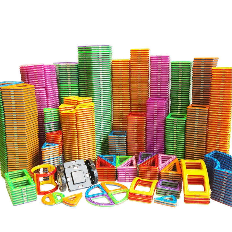50 PCs Big Size Magnet Blocks Blocks Blocks Acessórios WholesaleWHOHOHOLESALE EDUCACIONAL TRANTOS DE Construtor para Crianças