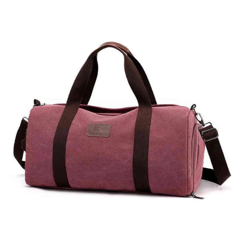 Canvas Men Shoulder Travel Bags Large Capacity Big Handbag High Quality Duffle 220608