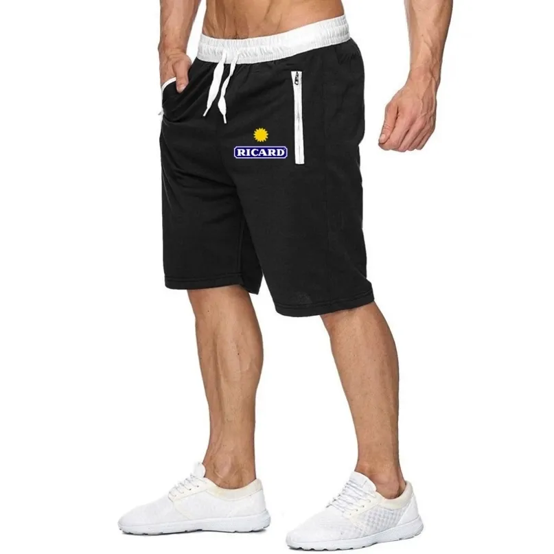 RICARD Laufsport Baumwolle bedruckt SlimFit Casual Sommer Herren Training Gym Fitness Shorts 220614