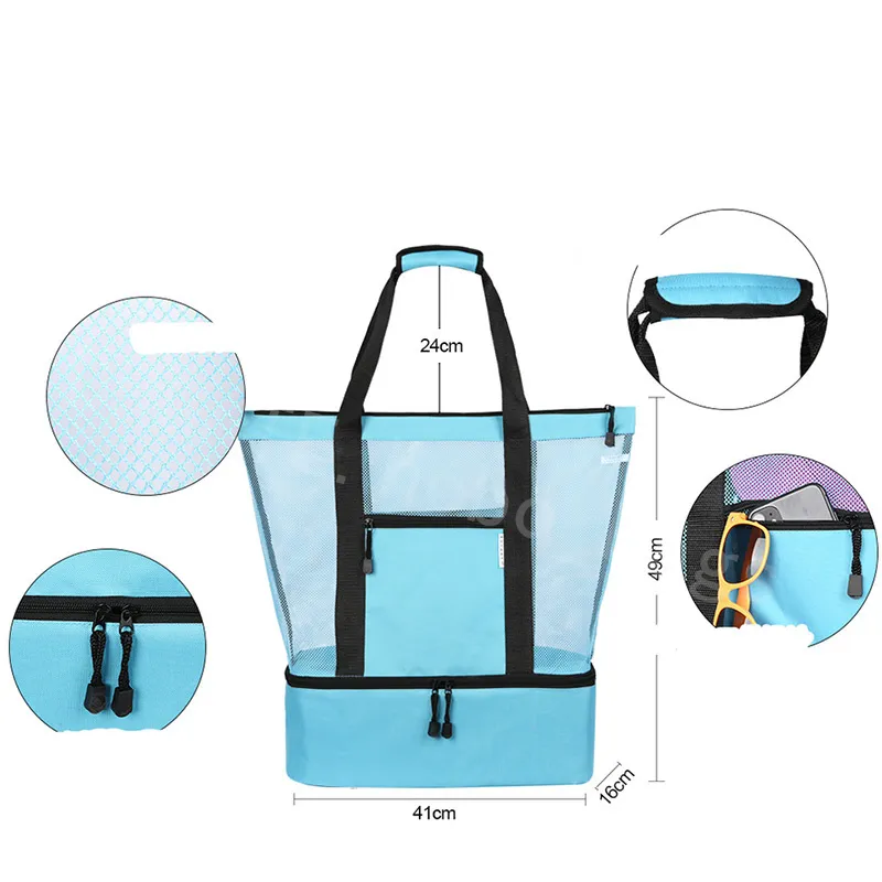 Luxury Designers Summer thermal insulation tote bags cold storage portable picnic beach high-end bag handbag trend Handbags Beach luggage leisure large capacity