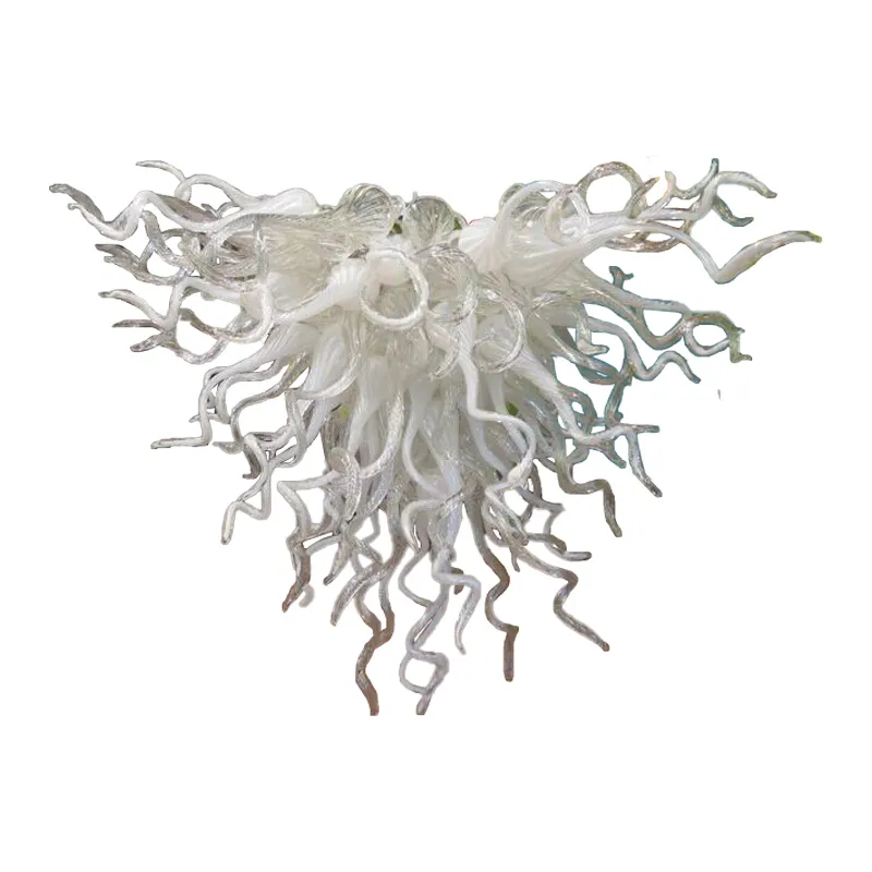 100% ręcznie robione lampy wiszące w stylu Murano Szklany żyrandol Lekkie AC LED Chihuly Chandelier Hotel Decor Home Saining