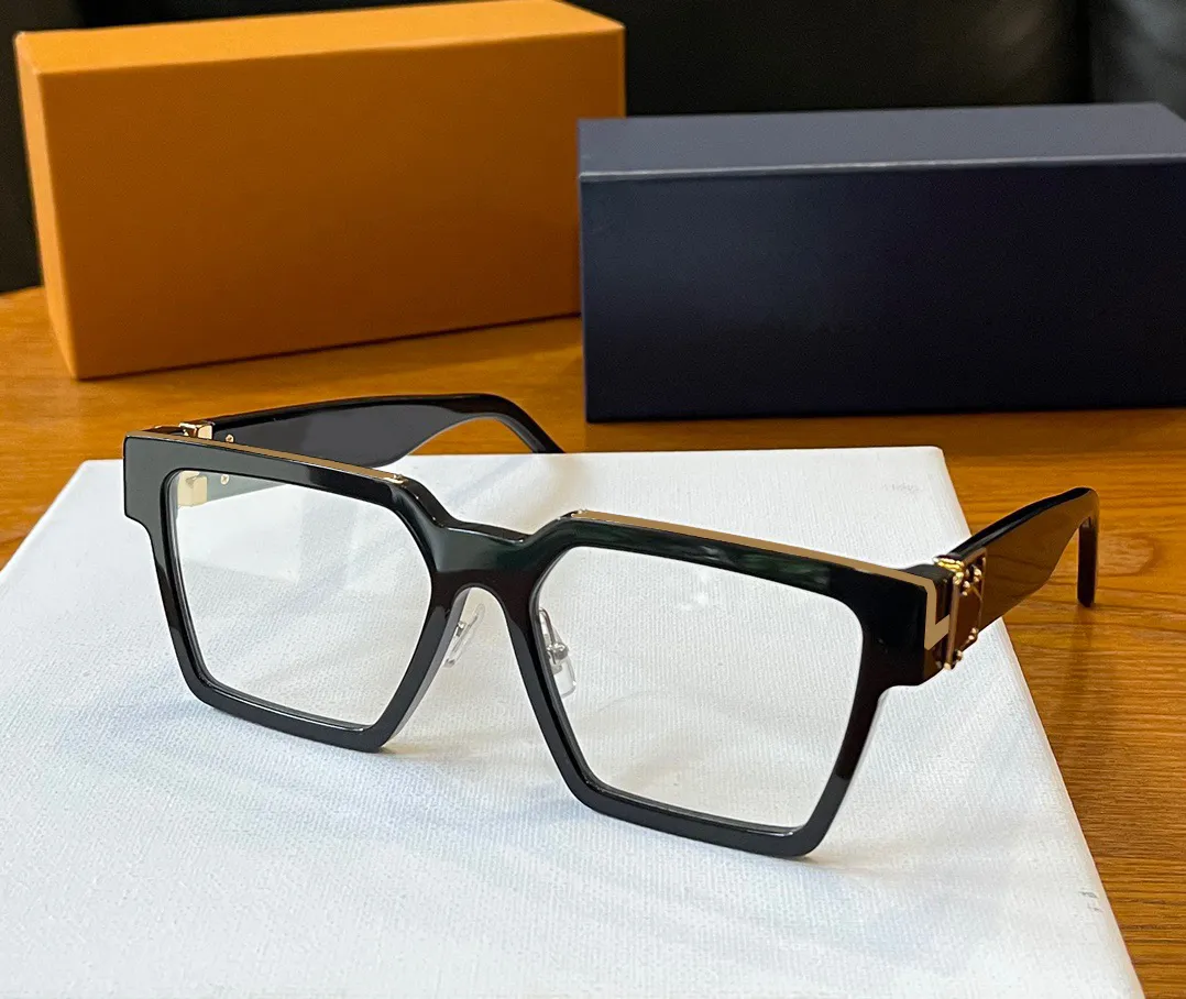 Luxe merk designer mode zonnebrilmonturen glas voor heren heren frame optische zonnebril voor dames heren zakelijke vlakte met emi coating maatwerk brillen