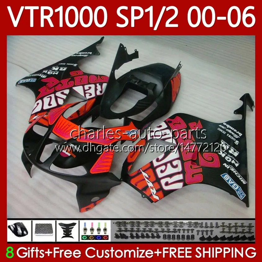 Honda VTR RTV 1000 VTR1000 00 01 02 2004 2004 2004 2004 2004 RC51 SP1 SP2 VTR-1000 2000 2000 2001 2002 2003 04 05 06 RTV1000 00-06フェアリングマットレッド