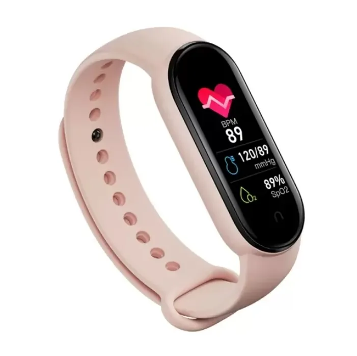 Bracciale Intelligente Fitness Denash, Tracker Attività Con Contapassi, Sonno, Waterproof 10m, Rosa
