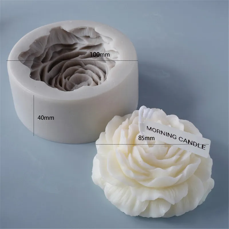 1Pcs Silicone Tulip Flower Candle Mold DIY Candle Form Soap Mould Cake  Decoration Supplies