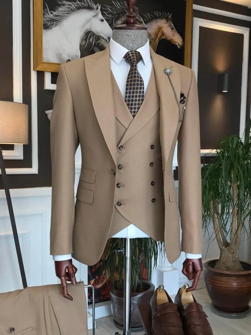 Men 3 Piece Burgundy Suit Wedding Slim Fit Party Wear Dinner Slim Fit Coat  Pants | eBay