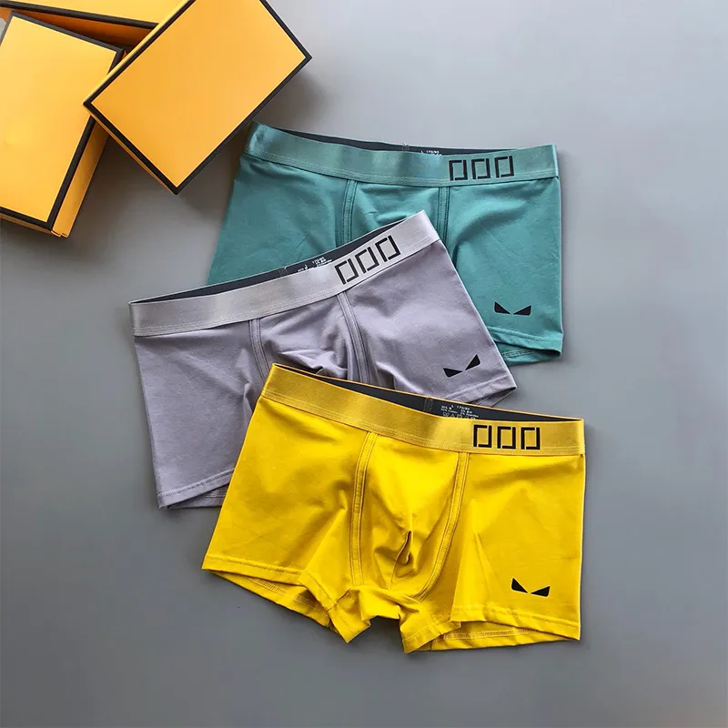 Cuecas masculinas cuecas de grife cuecas curtas boxer gelo seda verão seção ultra fina 2022 shorts boxer soltos populares fenda cabeça QAQ