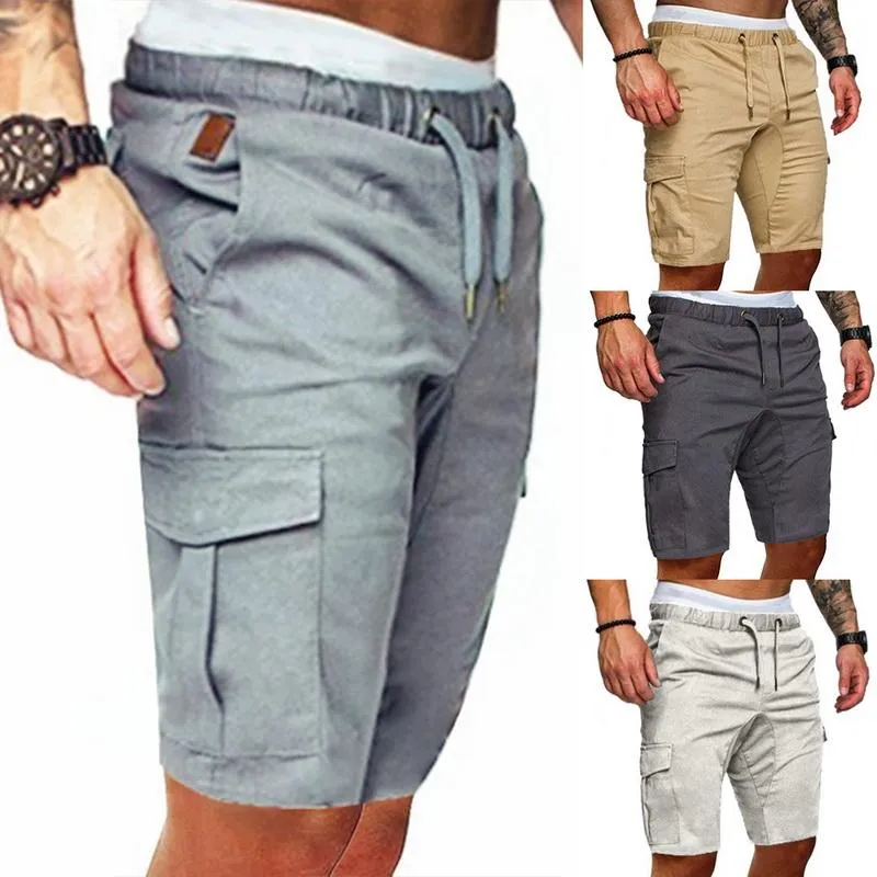 Execução de shorts para homens treino de carga exército camuflagem tática tática de homens casuais com bolsos 3xl plus size calntsrunning