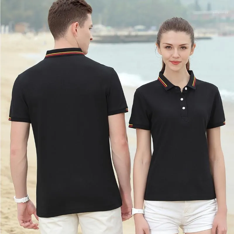 Men's Polos 2022 Estate Donne da uomo Camicie da uomo Mens Donne Tshirt Abbigliamento abbigliamento Ricamo Pearl Cotton Business Abbigliamento Multi colore