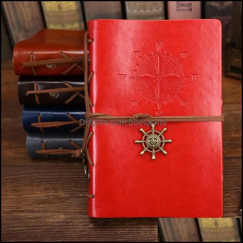 1Pcs/set New Diary Notebook Vintage Pirate Note Book Replaceable Traveler Notepad Book Leather Cover Blank Notebook