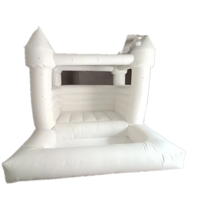 MATS Comercial White Bounce House House Inflável Castelo Pumping Jumping Castelo de Bouncer para Festas Com Festa com Blower 755 E3