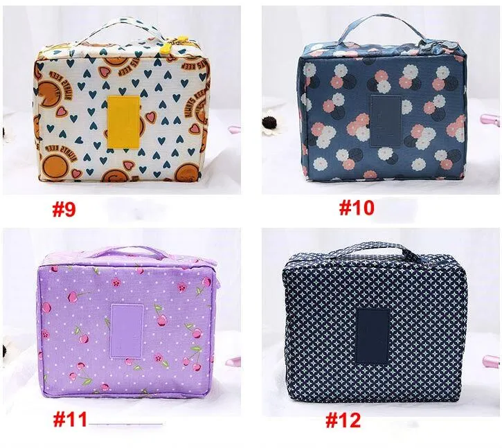 Travel Organizer Cosmetic Bag Women Wash Toiletry Bag Nylon Waterproof Portable Storage Make Up Case