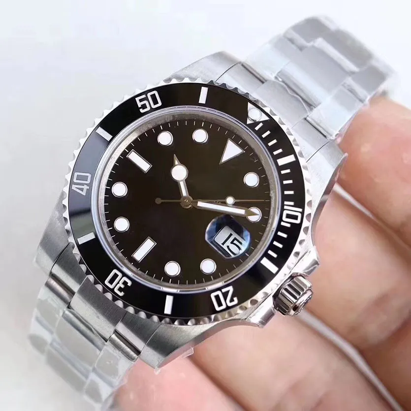Automatic Steel Watch 41MM Sapphire Glass Date Ceramic Men s Wristwatch