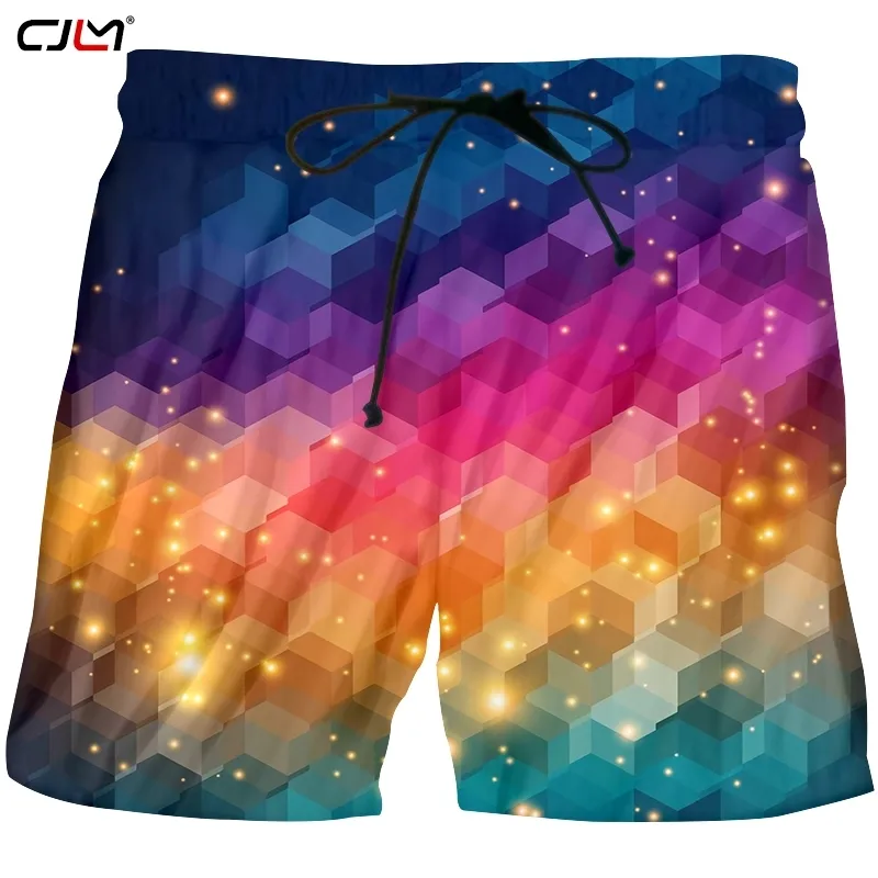 Shorts d'été pour hommes, impression Hip Hop, carrés colorés, approvisionnement direct d'usine, conception originale, livraison directe, 220623