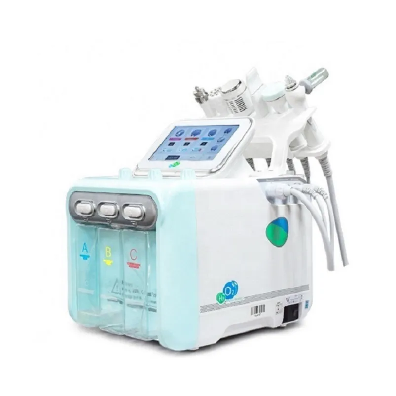 Équipement de beauté multifonctionnel 6 en 1 Eau Hydra Dermabrasion Jet d'oxygène Peel Diamond Oxygen machine faciale Salon de microdermabrasion