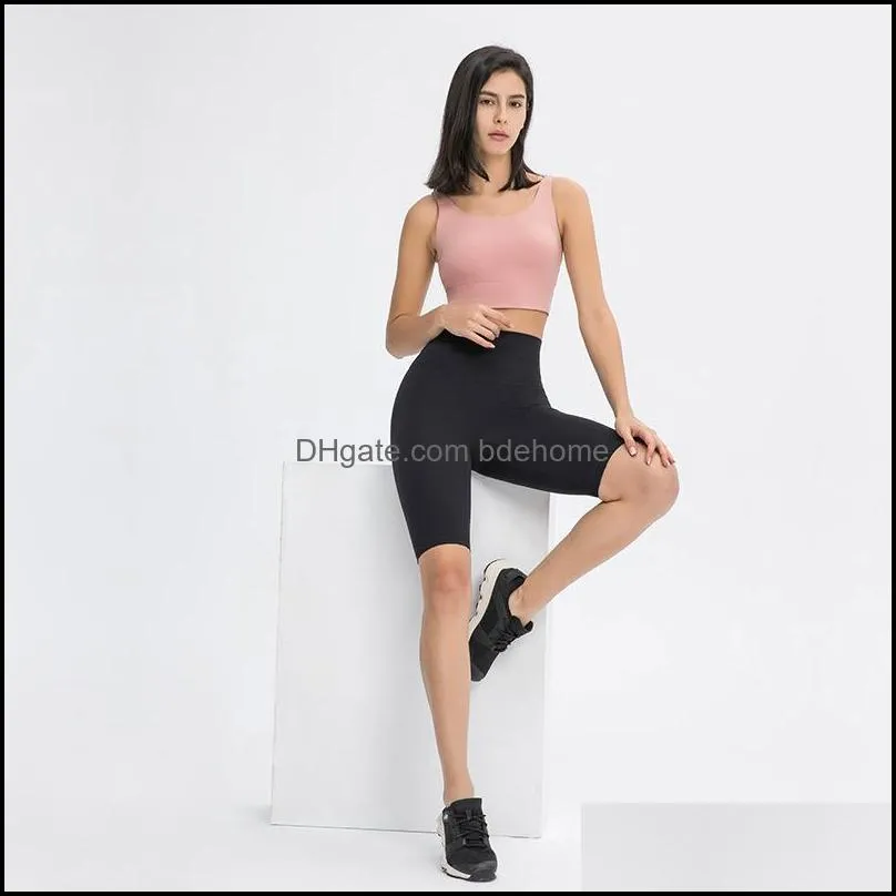 Yoga Outfit Women`s Shorts High Waist Breathable Sports Gym Flowy Fitness Womens Stretch Athletic Workout
