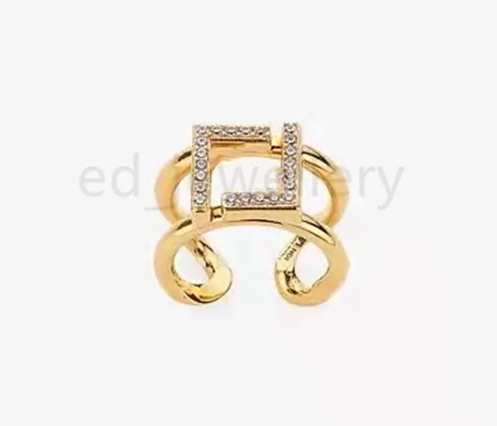 2022 Designer D spiral ring women MIDI ring classic luxury design jewelry women's gold and silver will never fade 1.235