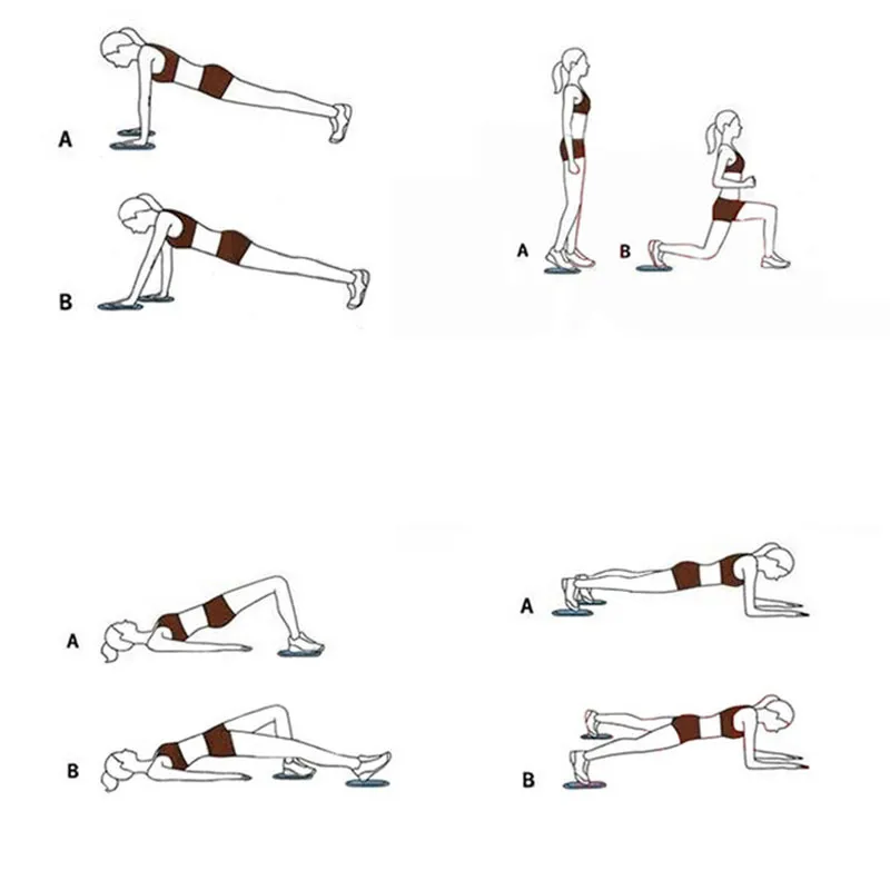 Sliding Gliding Discs Fitness Disc Full Body Sport Trainers Core Slider