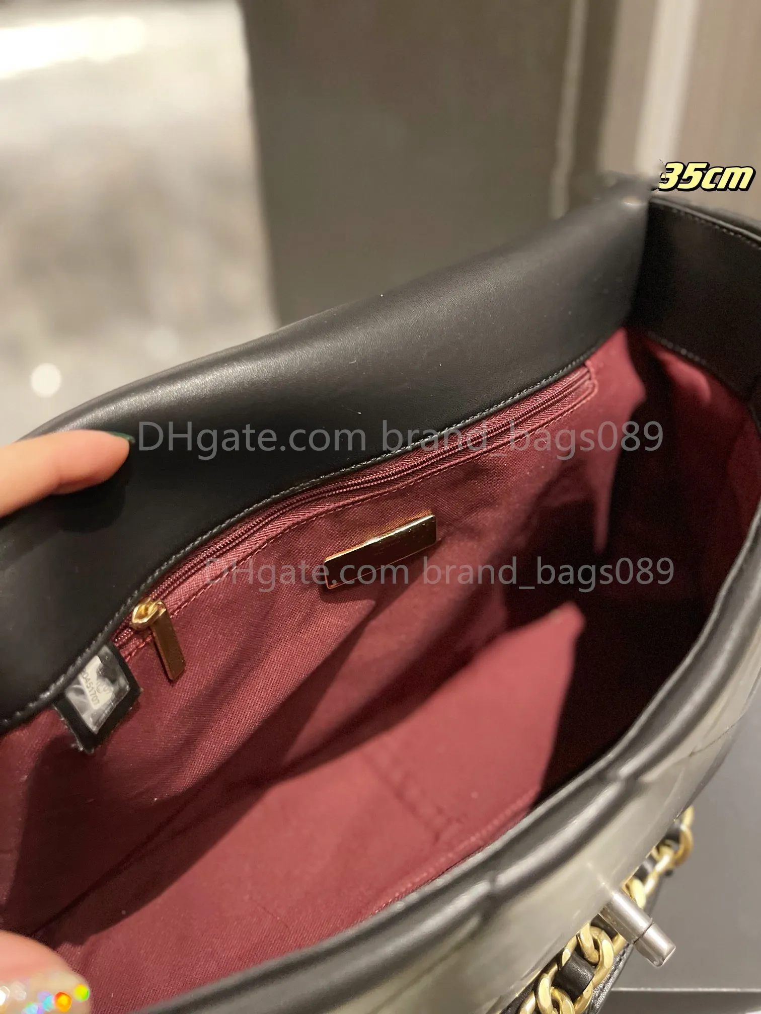 Bolsas de designer de vendas de preços por atacado de mulheres melhores 19 sacolas de retalho único Matellasse Bolsas de compras ao ar livre clássicas Bolas de tamanho grande de tamanho grande 30cm 35cm