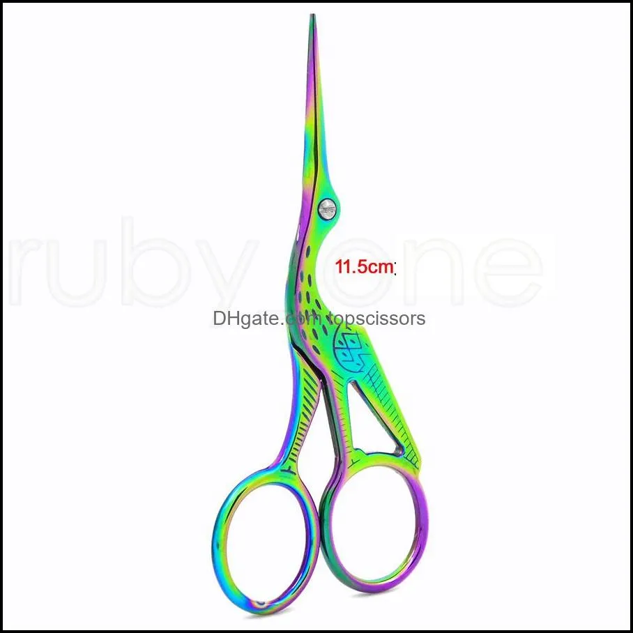 Bird Hairdresser Hair Scissors Vintage Crane Design Hair Cutter Stainless Scissors Sharp Sewing Shears For Sewing Hair Salons Use